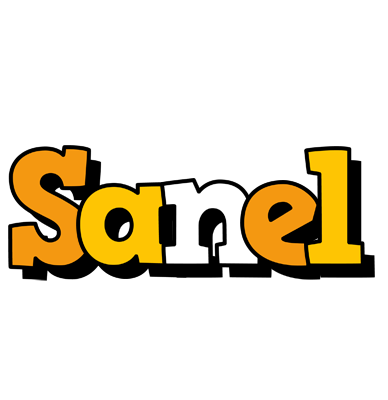 Sanel cartoon logo