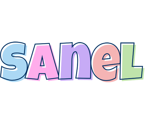 Sanel pastel logo