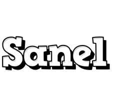 Sanel snowing logo