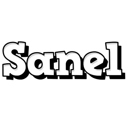 Sanel snowing logo