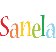 Sanela birthday logo