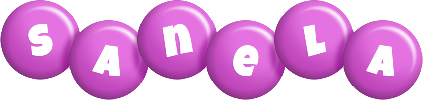 Sanela candy-purple logo