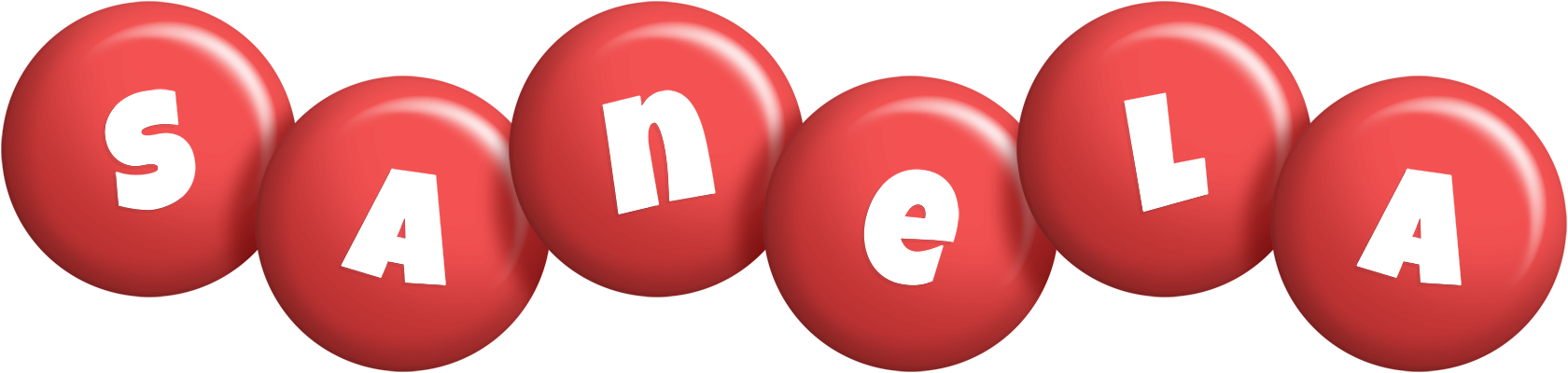 Sanela candy-red logo