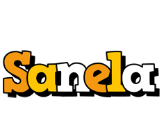 Sanela cartoon logo