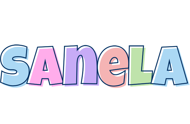 Sanela pastel logo