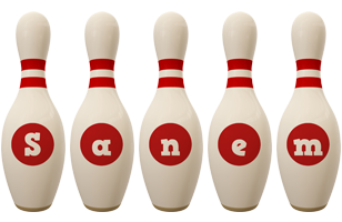 Sanem bowling-pin logo