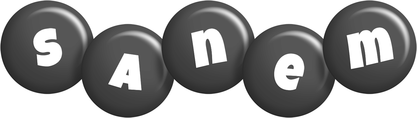 Sanem candy-black logo