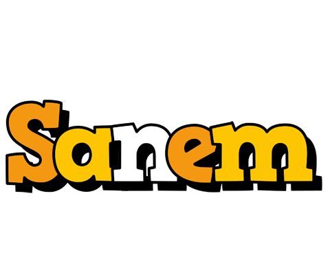 Sanem cartoon logo