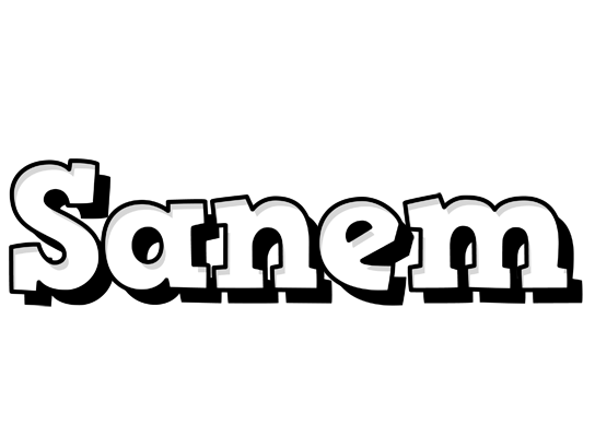 Sanem snowing logo