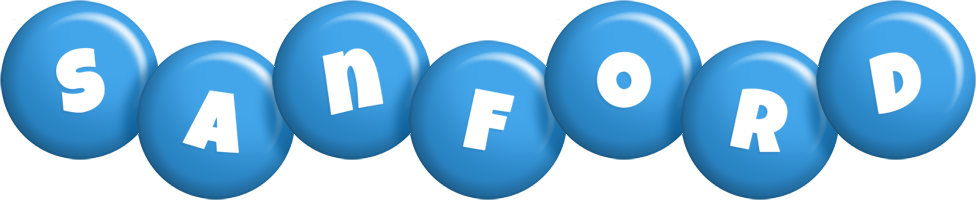 Sanford candy-blue logo