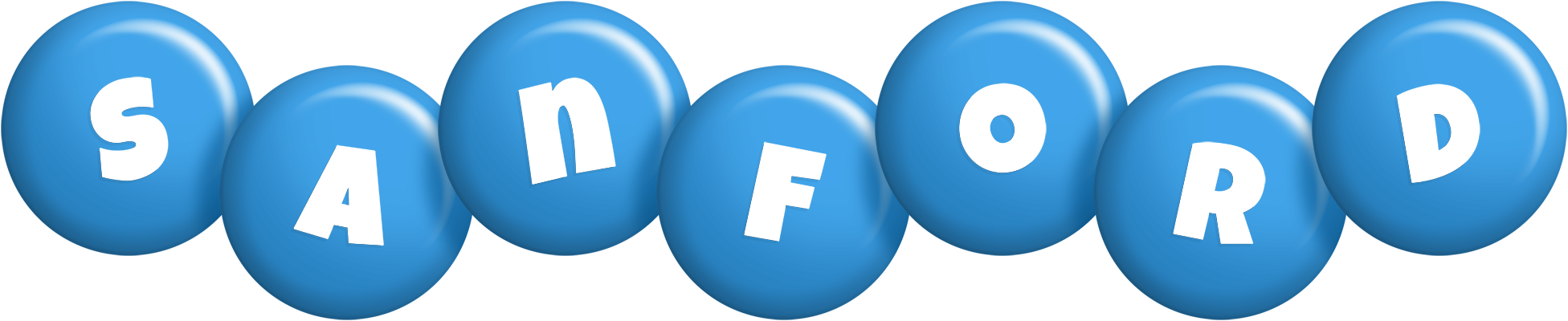 Sanford candy-blue logo