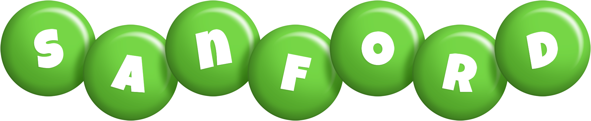 Sanford candy-green logo