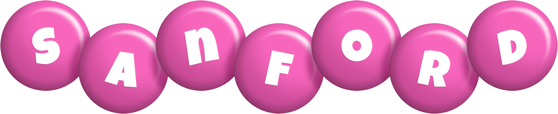 Sanford candy-pink logo