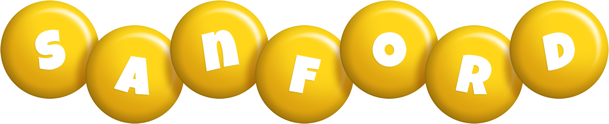 Sanford candy-yellow logo