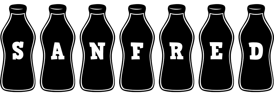 Sanfred bottle logo