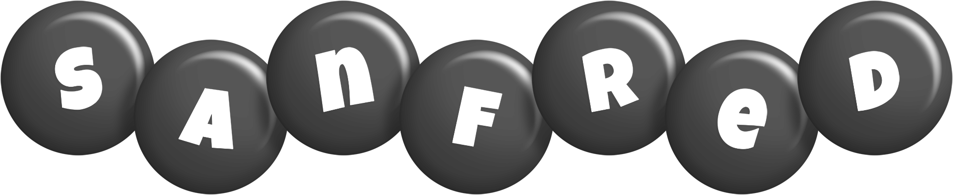 Sanfred candy-black logo