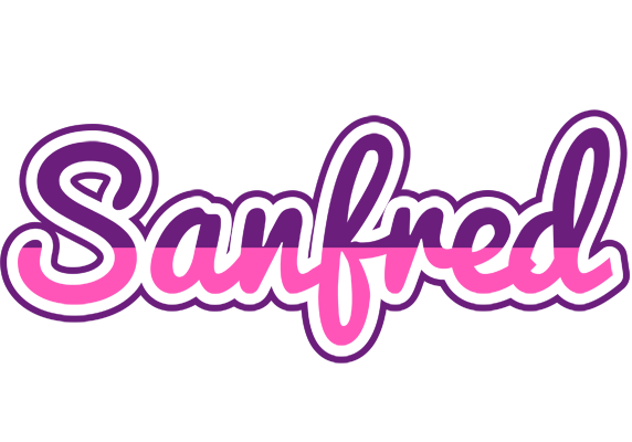Sanfred cheerful logo