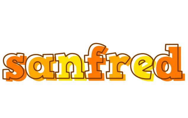 Sanfred desert logo