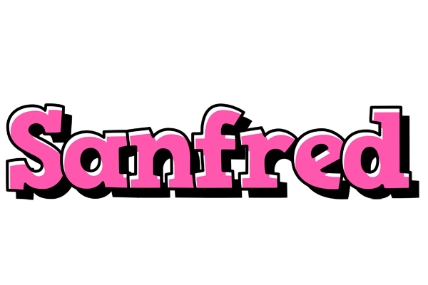 Sanfred girlish logo