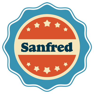 Sanfred labels logo