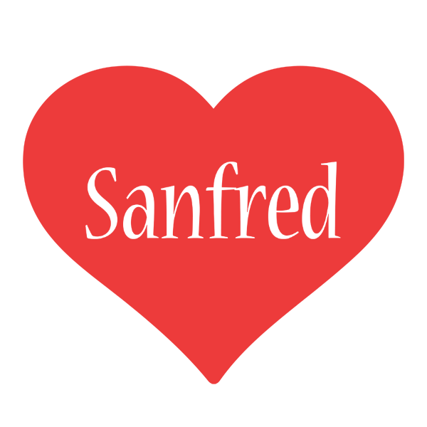 Sanfred love logo