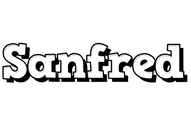 Sanfred snowing logo