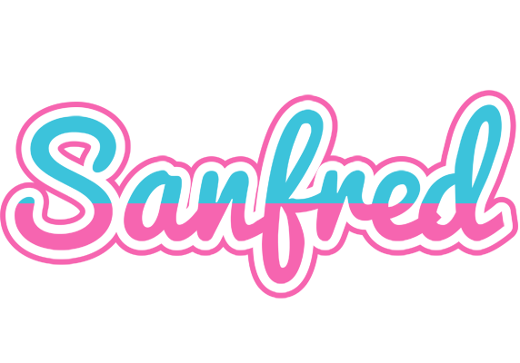 Sanfred woman logo