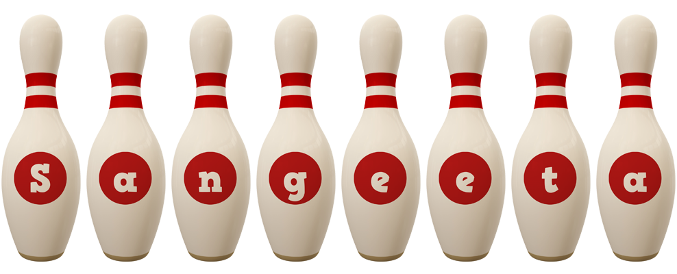 Sangeeta bowling-pin logo