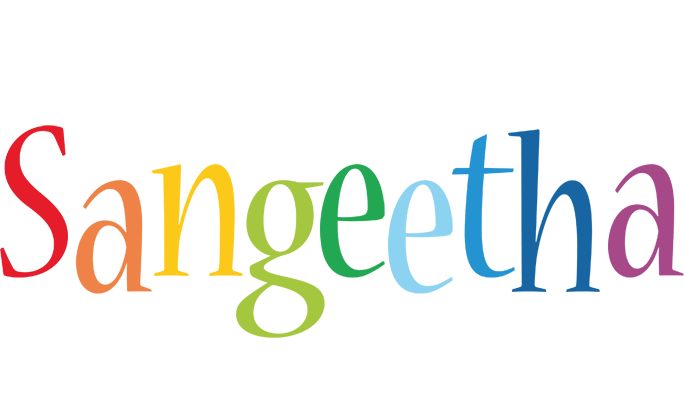 Sangeetha birthday logo