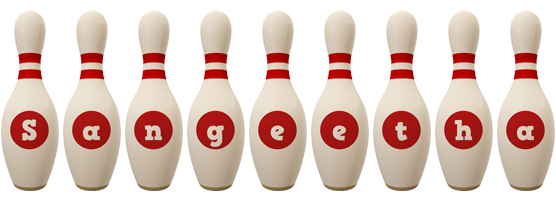Sangeetha bowling-pin logo
