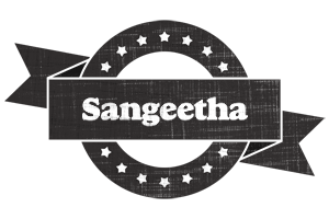 Sangeetha grunge logo