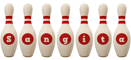 Sangita bowling-pin logo