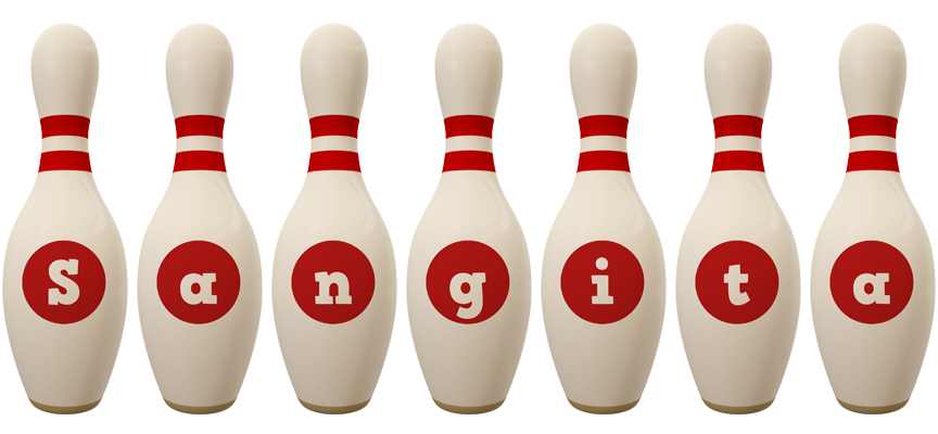 Sangita bowling-pin logo