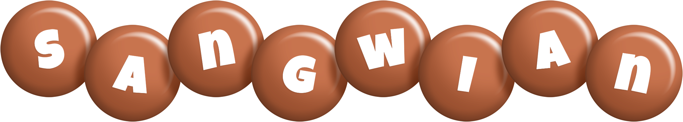 Sangwian candy-brown logo