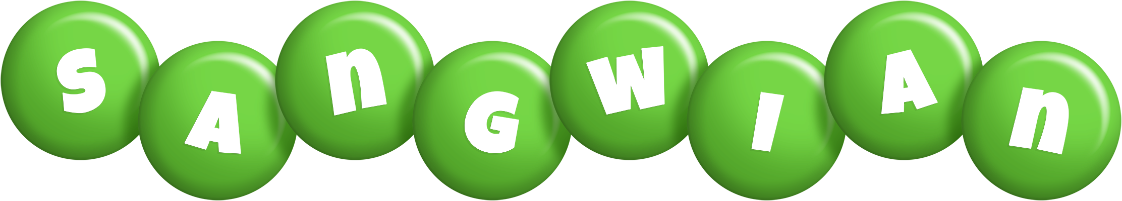 Sangwian candy-green logo