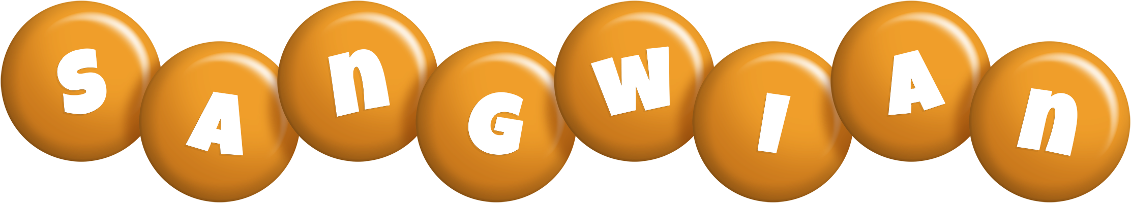 Sangwian candy-orange logo