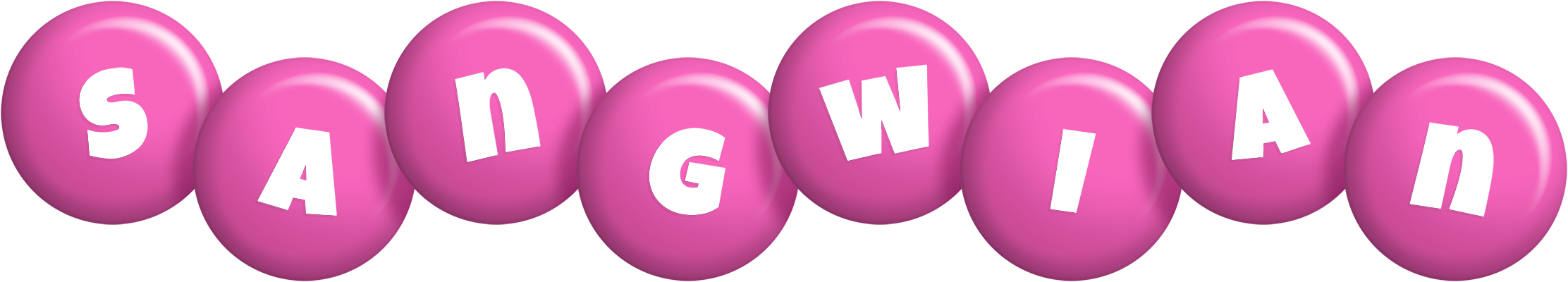 Sangwian candy-pink logo