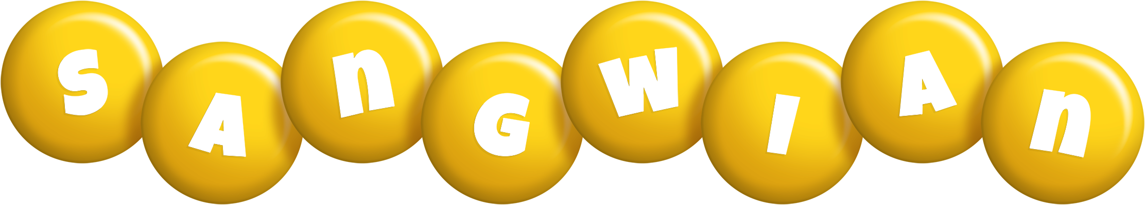 Sangwian candy-yellow logo