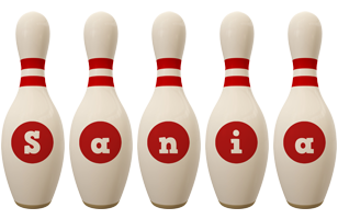 Sania bowling-pin logo