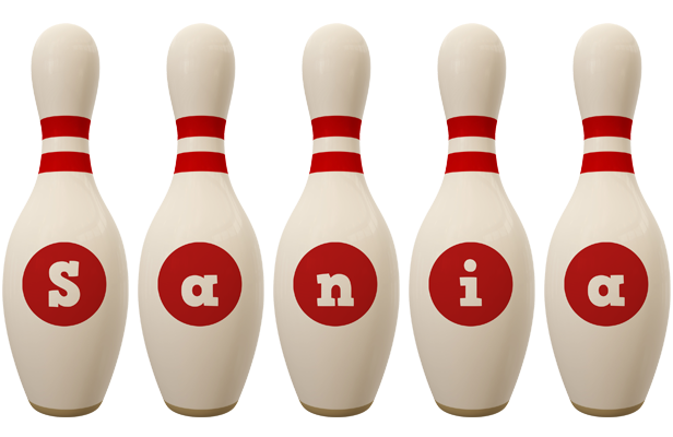 Sania bowling-pin logo