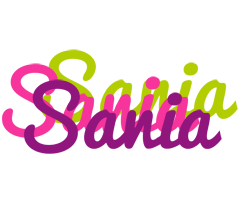 Sania flowers logo