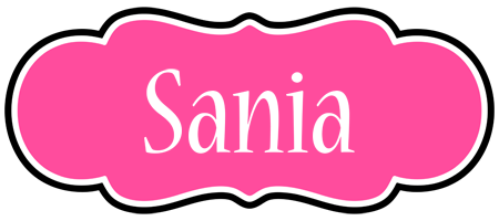Sania invitation logo