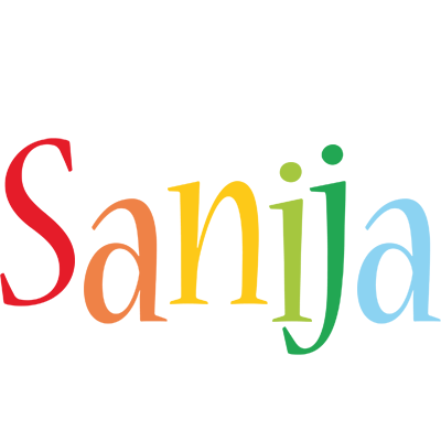 Sanija birthday logo