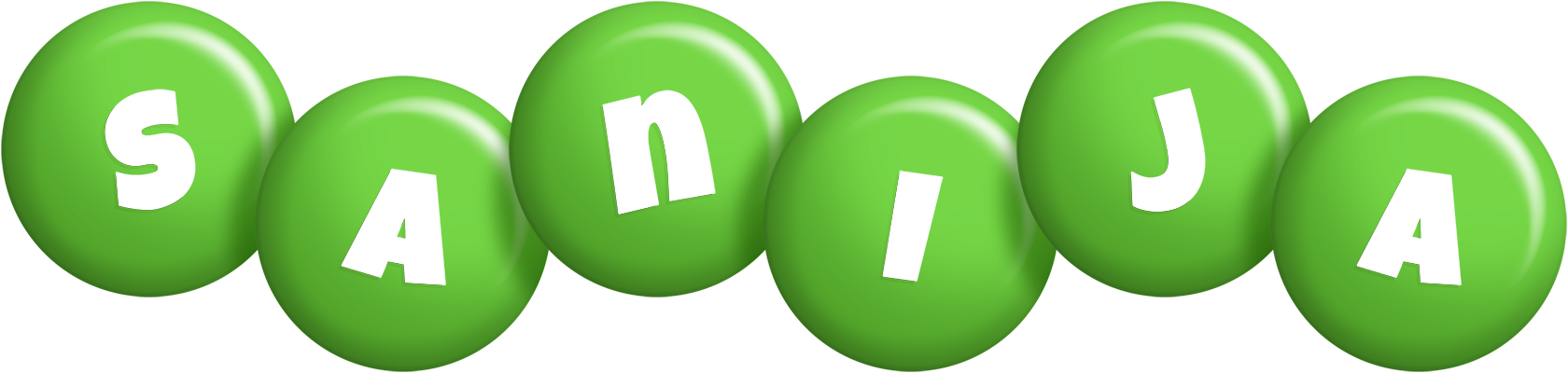 Sanija candy-green logo