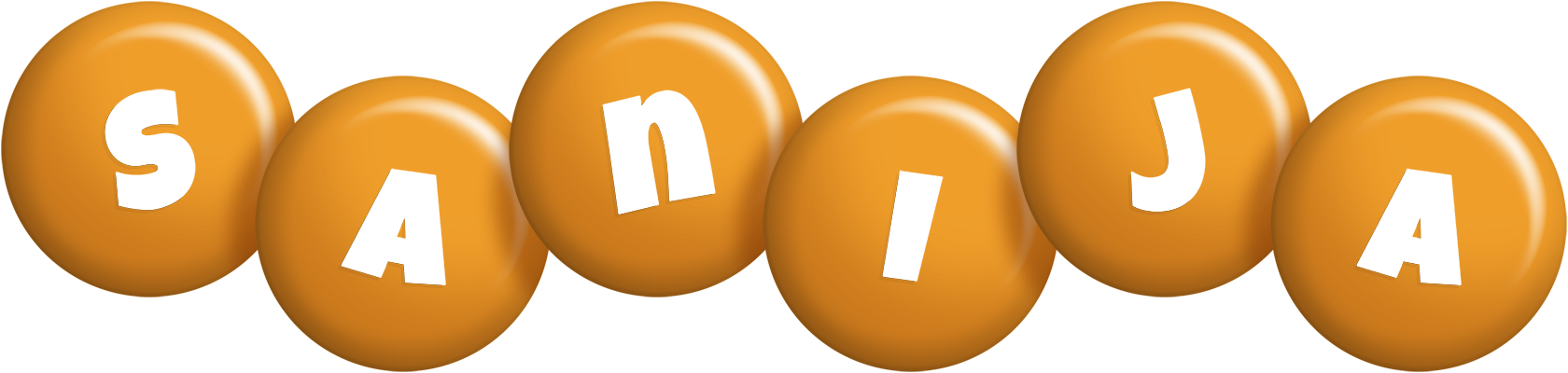 Sanija candy-orange logo