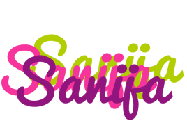 Sanija flowers logo