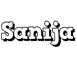 Sanija snowing logo