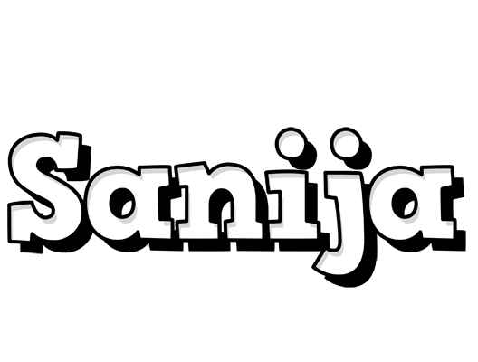 Sanija snowing logo