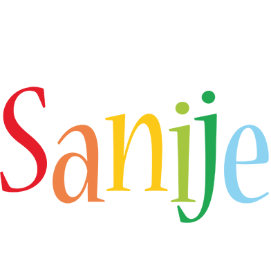 Sanije birthday logo