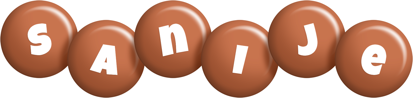 Sanije candy-brown logo